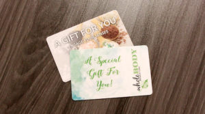 plastic gift cards