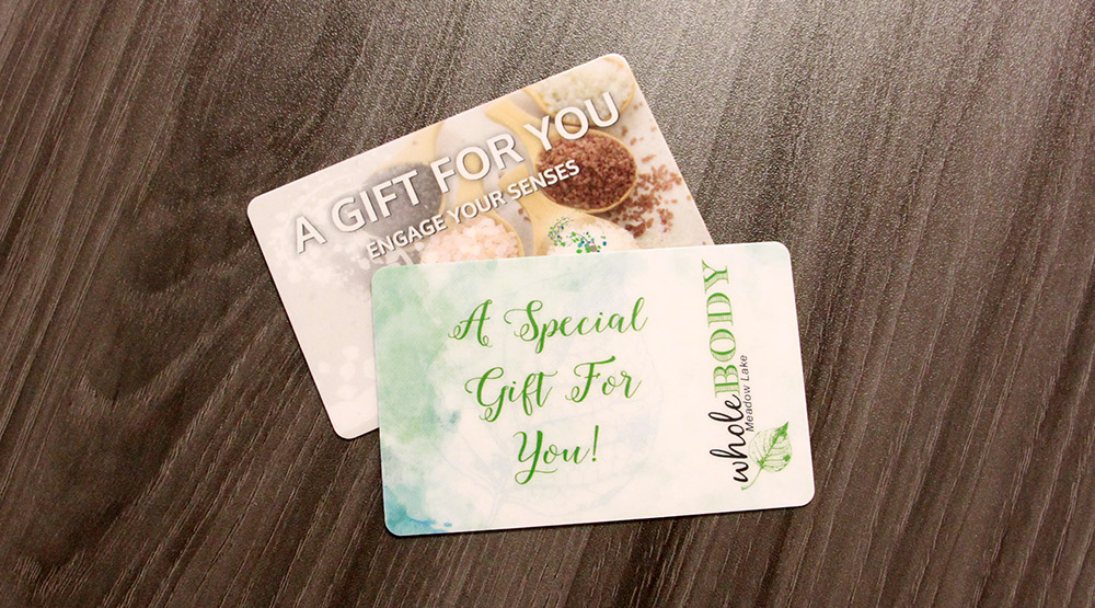 plastic gift cards for business