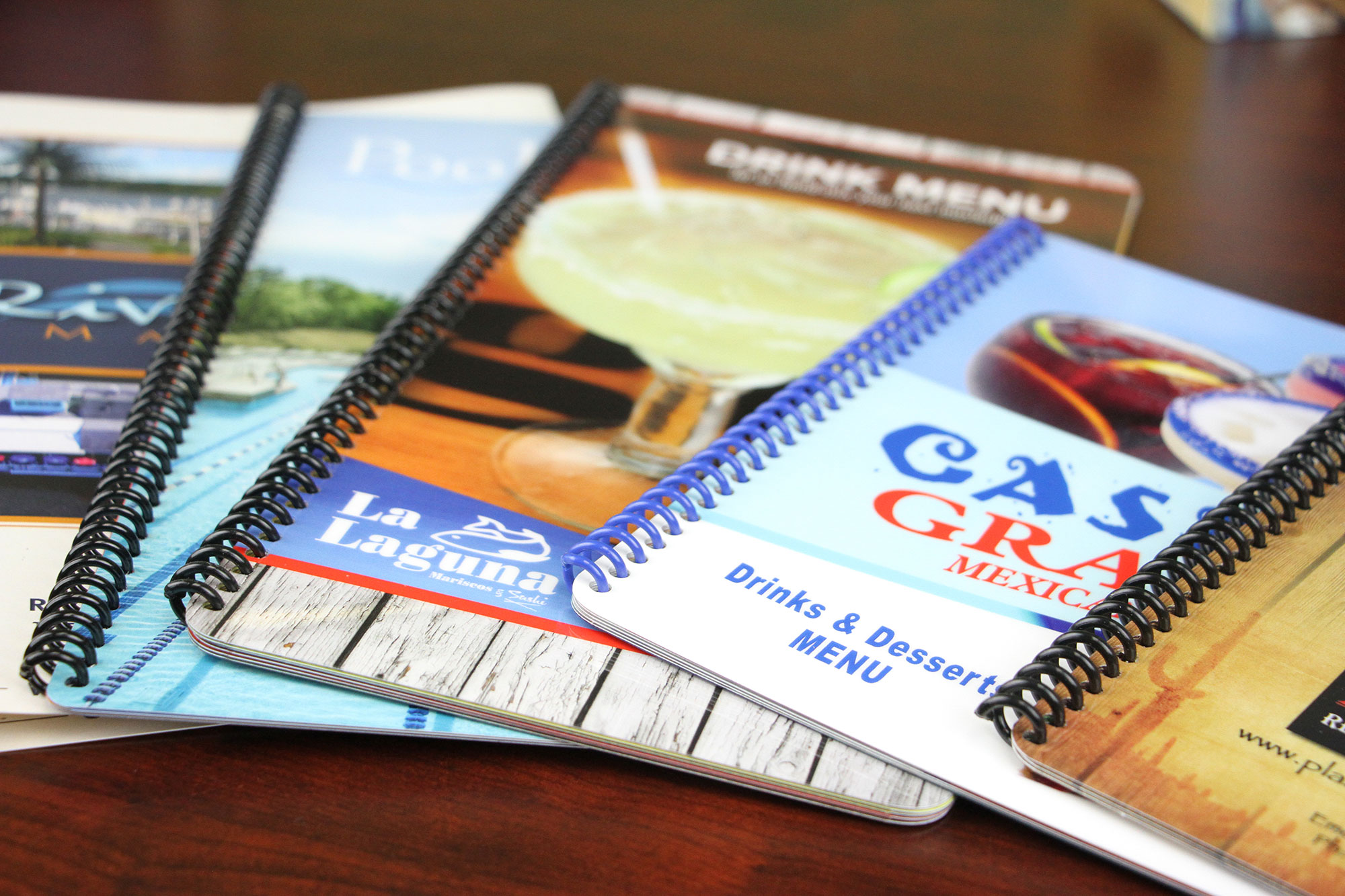 Plastic Menus, Custom Menu Printing Suncoast ID Source